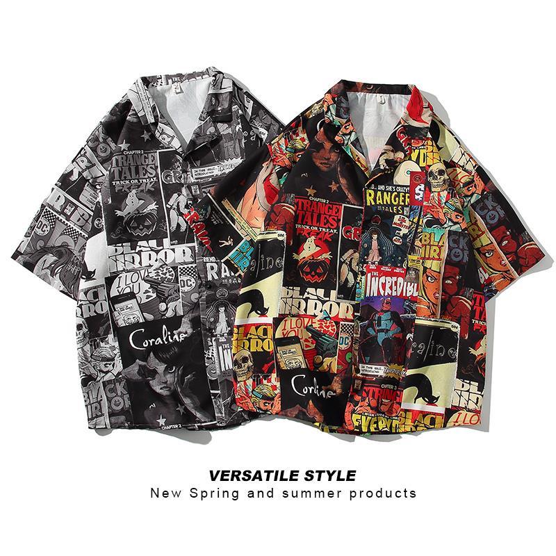 INS大人气 アメコミシャツ