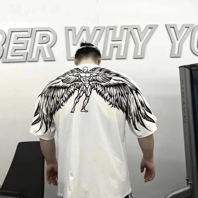 フィットネスボーイ 自由の翼  OVERSIZE 半袖シャツ