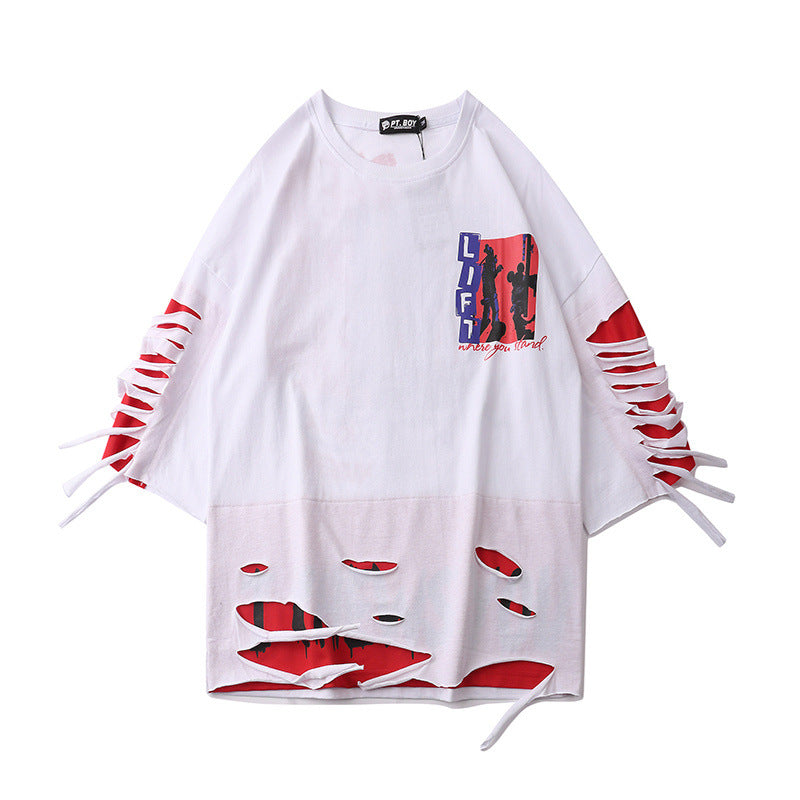 小衆の設計重ね着半袖シャツ