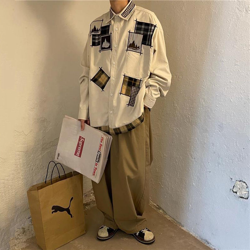 ハイストリートスタイル カジュアル シャツ