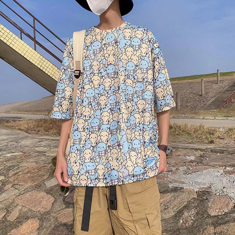 超かわいい人気アニメ カジュアル 半袖シャツ