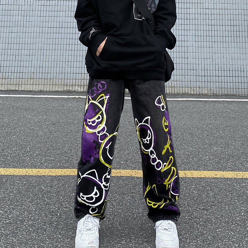 アメリカンスタイル 落書き風  超カッコイイ ジーンズ