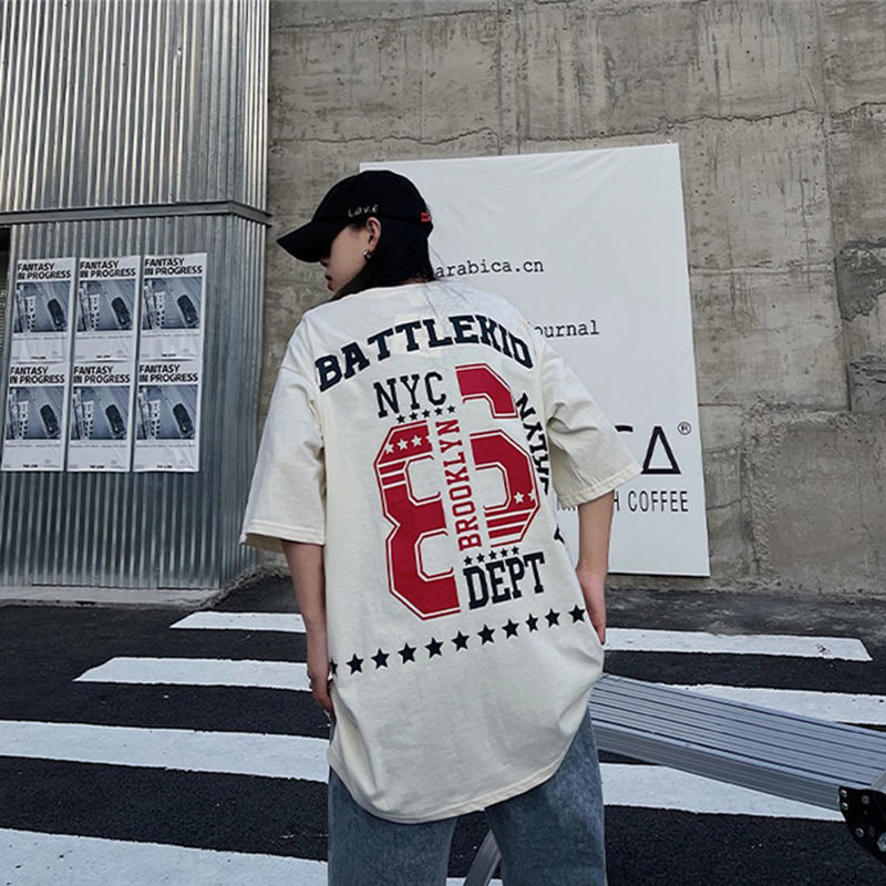 アメリカンスタイル ヒップホップ風 ストリートスタイル 半袖シャツ