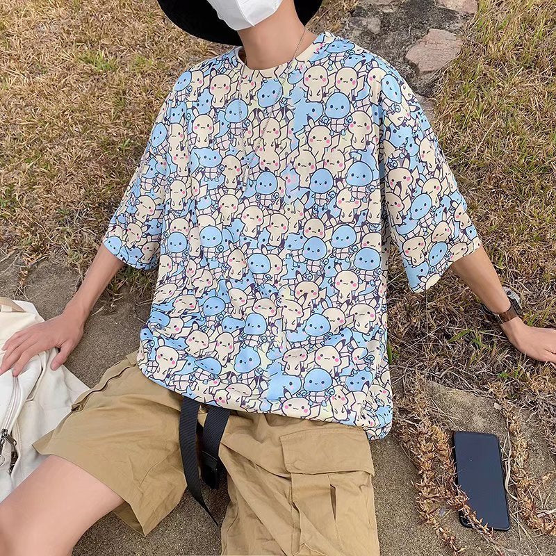 超かわいい人気アニメ カジュアル 半袖シャツ