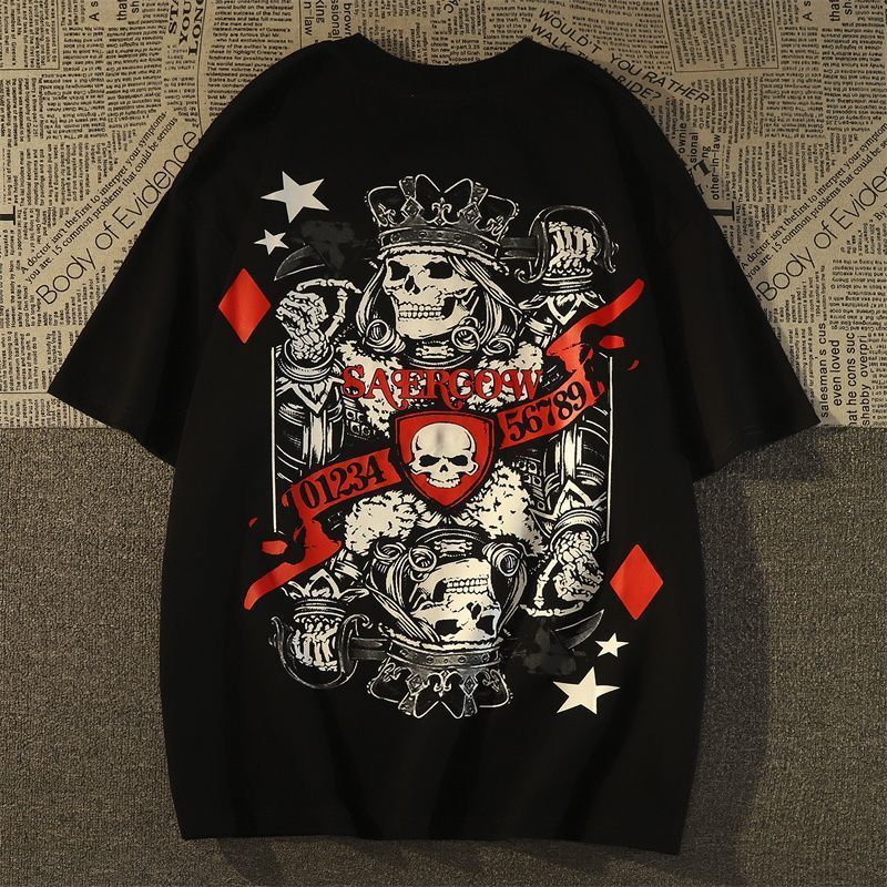 超カッコイイ アメリカンスタイル ダークスタイル カジュアル 半袖シャツ