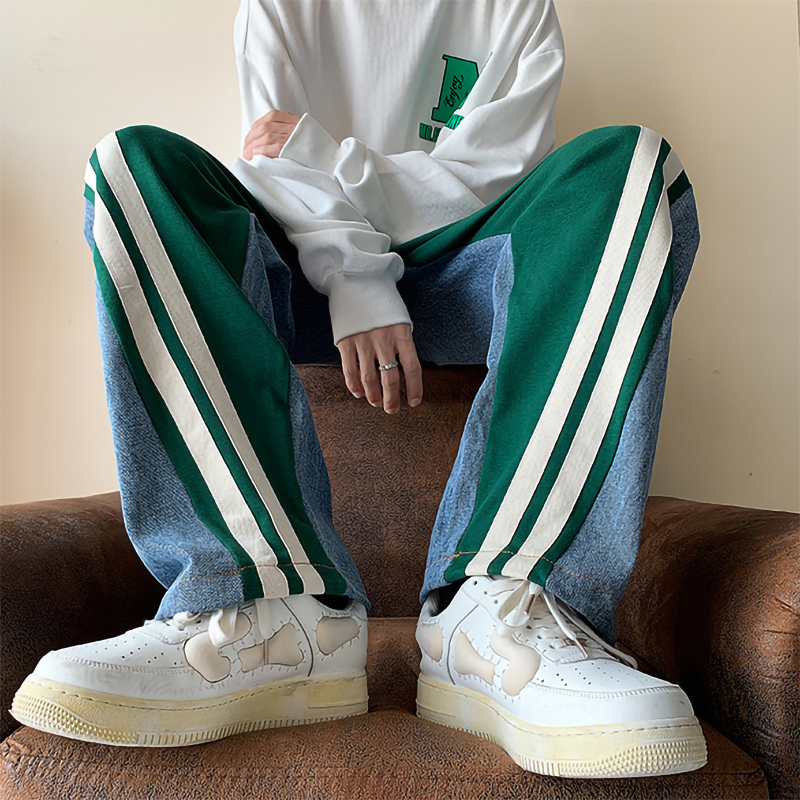 ユニークなデザイン INS大人气 アメリカンスタイル ジーンズ