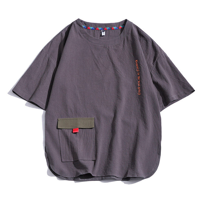 INS ハイストリートスタイル カジュアル 半袖シャツ