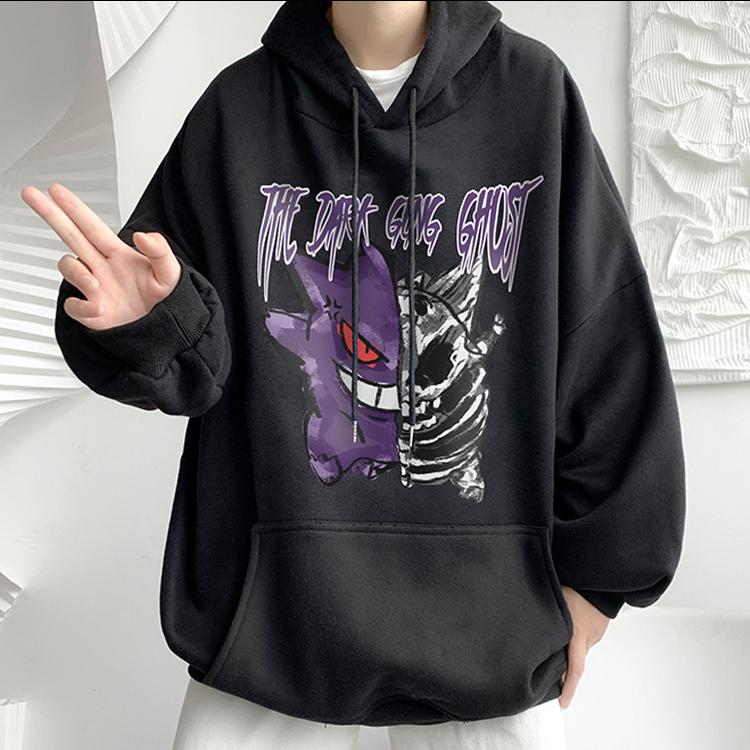 INS　いんすた映え　超人気カプリント柄 ートゥーン フード付きパーカー