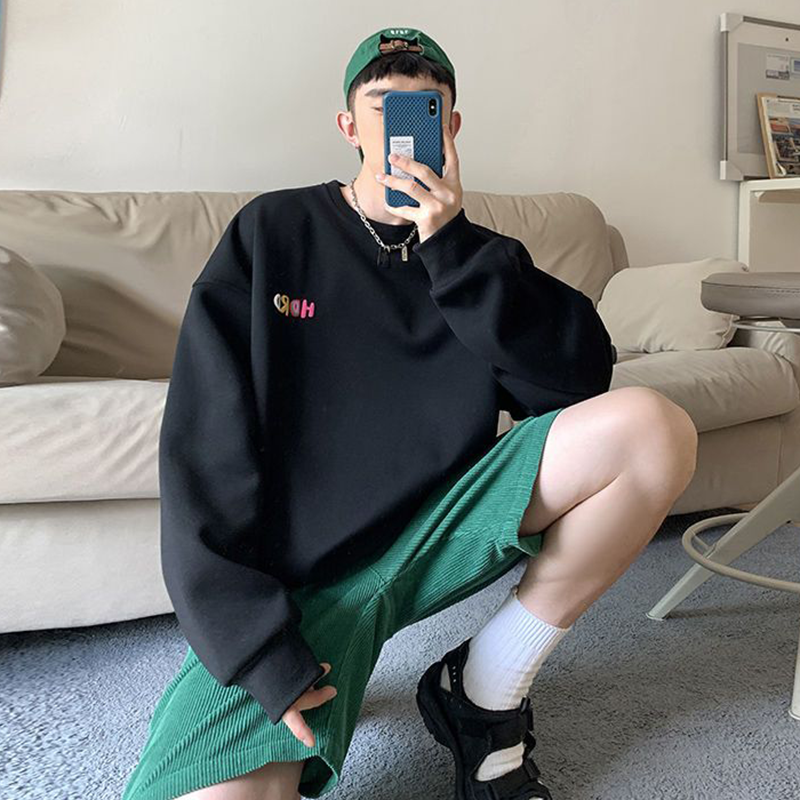 OVERSIZE アメリカ西海岸スタイル カジュアル 长袖Tシャツ