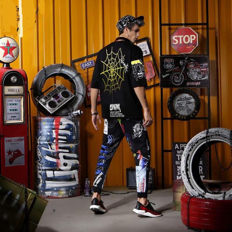 高品質 アメリカンストリートスタイル 超カッコイイ 半袖シャツ