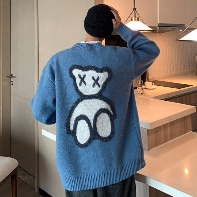 カレッジスタイル ニット カップル セーター