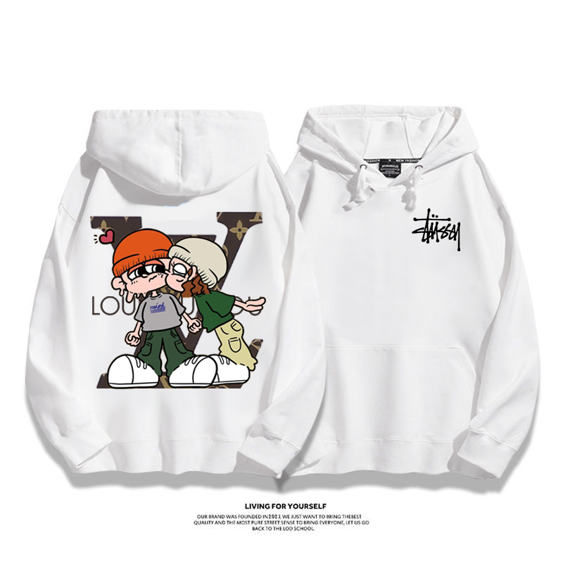 ファッションパーカーカップル流行パーカー