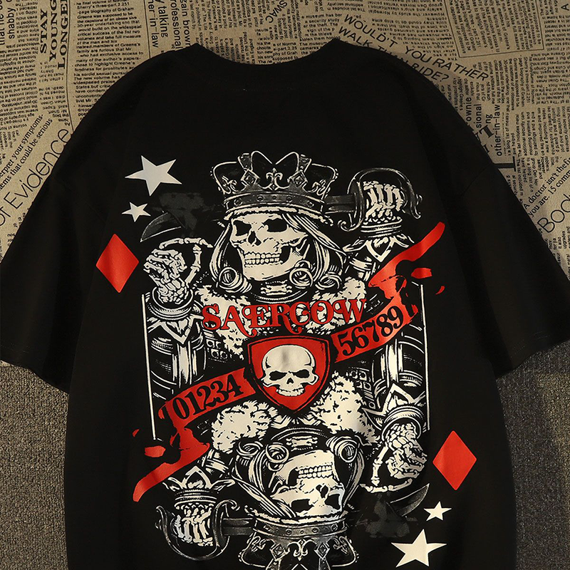 ダークスタイル 超カッコイイ カジュアル 袖シャツ