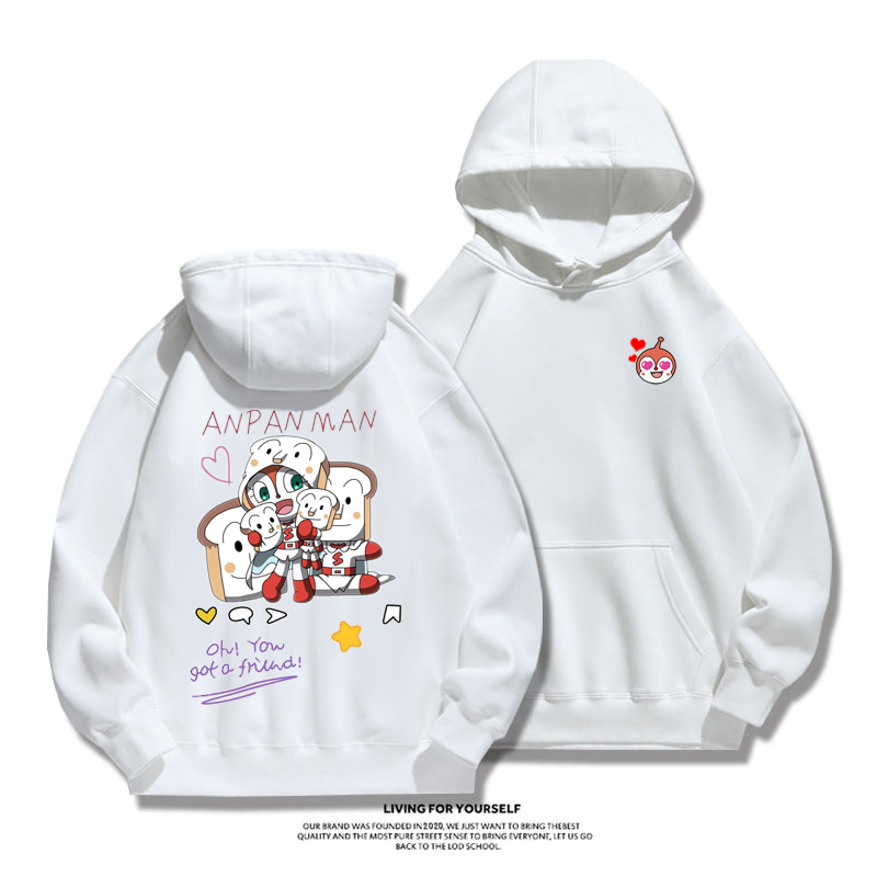 カジュアル カートゥーンファッションカップルパーカー