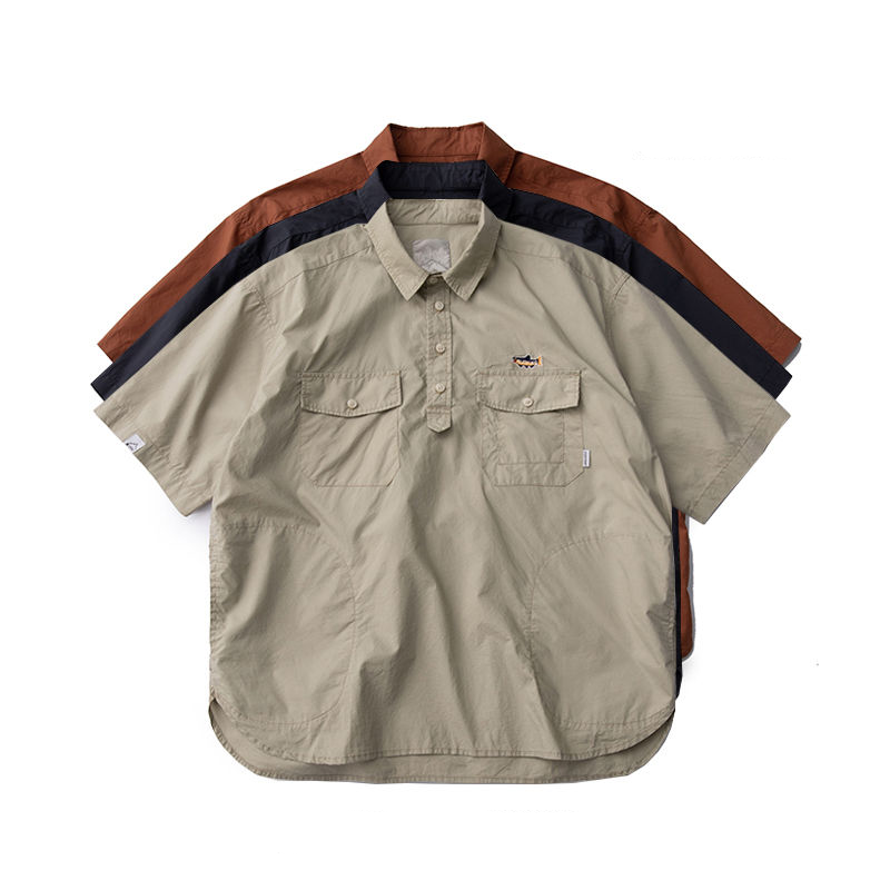 高品質 釣り人 カジュアル 半袖シャツ