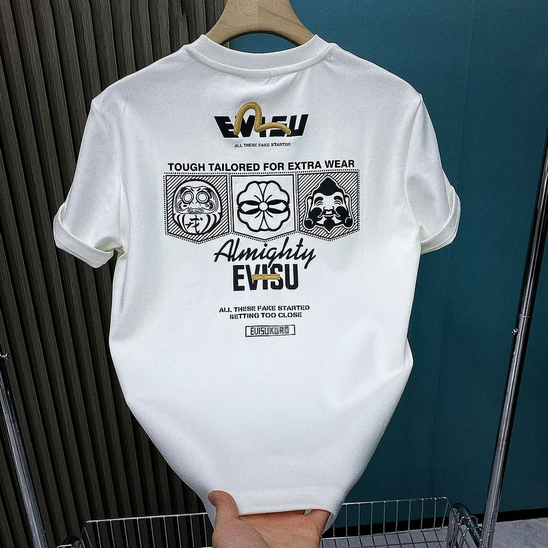 純粋な綿素材 超カッコイイ カジュアル 半袖シャツ