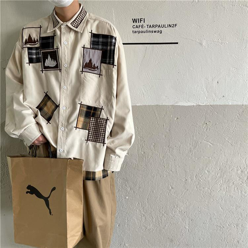 ハイストリートスタイル カジュアル シャツ