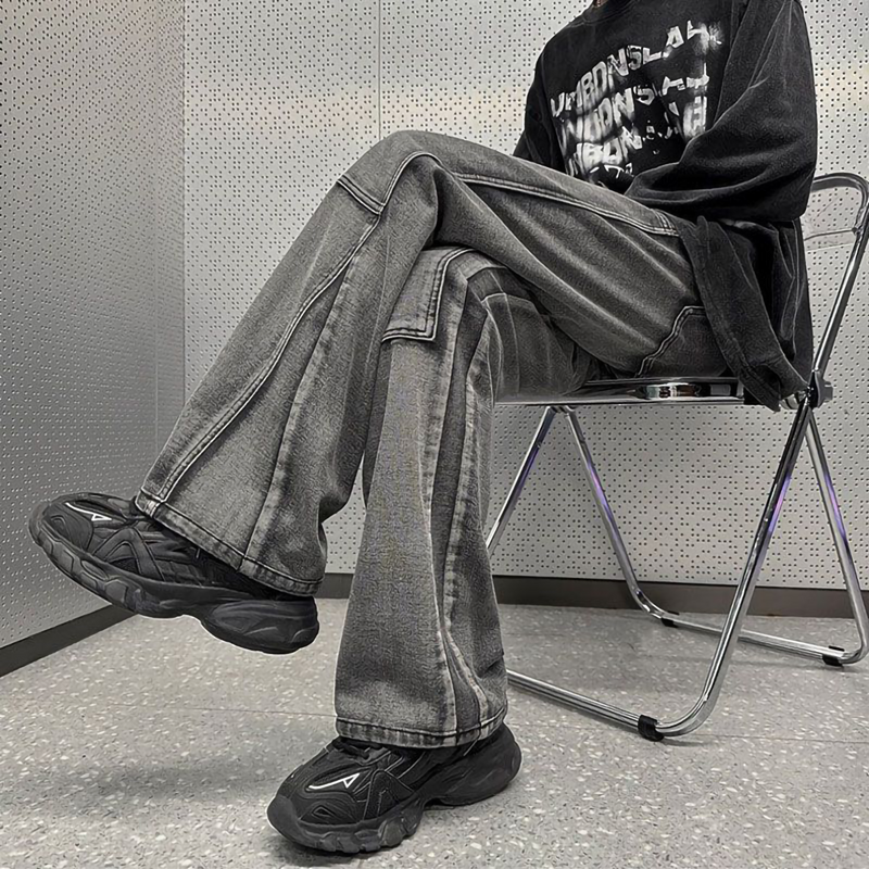 高品質 ハイストリートスタイル カジュアル ジーンズ