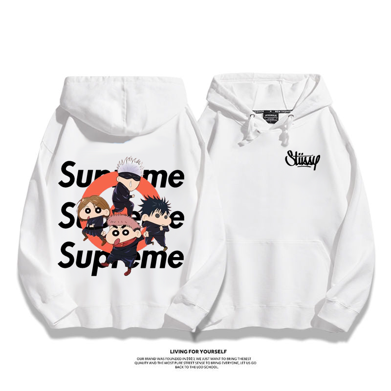 人気商品ゆったりしていてプリント柄フード付きパーカー