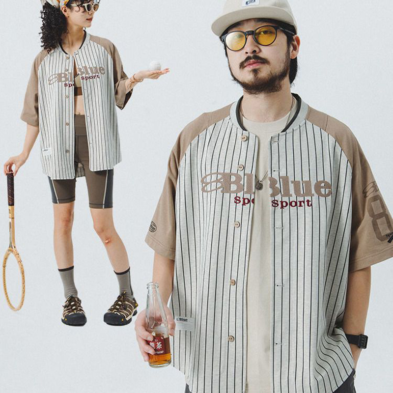 スポーツ トレンドブランド カジュアル 半袖シャツ