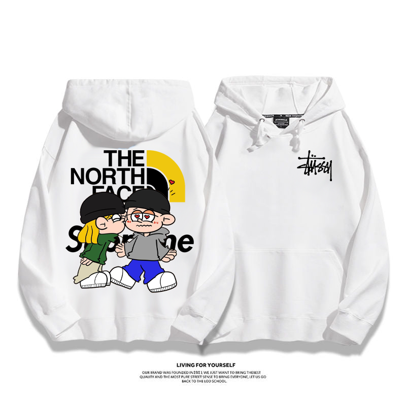 カジュアル カートゥーンカップル パーカー