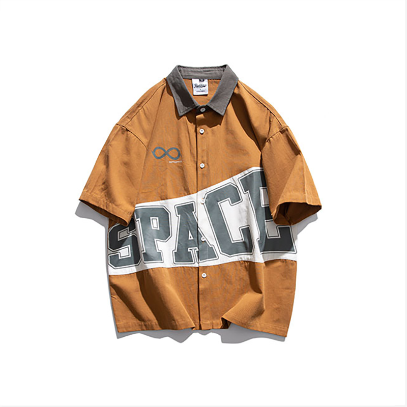INS大人气 アメリカンスタイル カジュアル 半袖シャツ