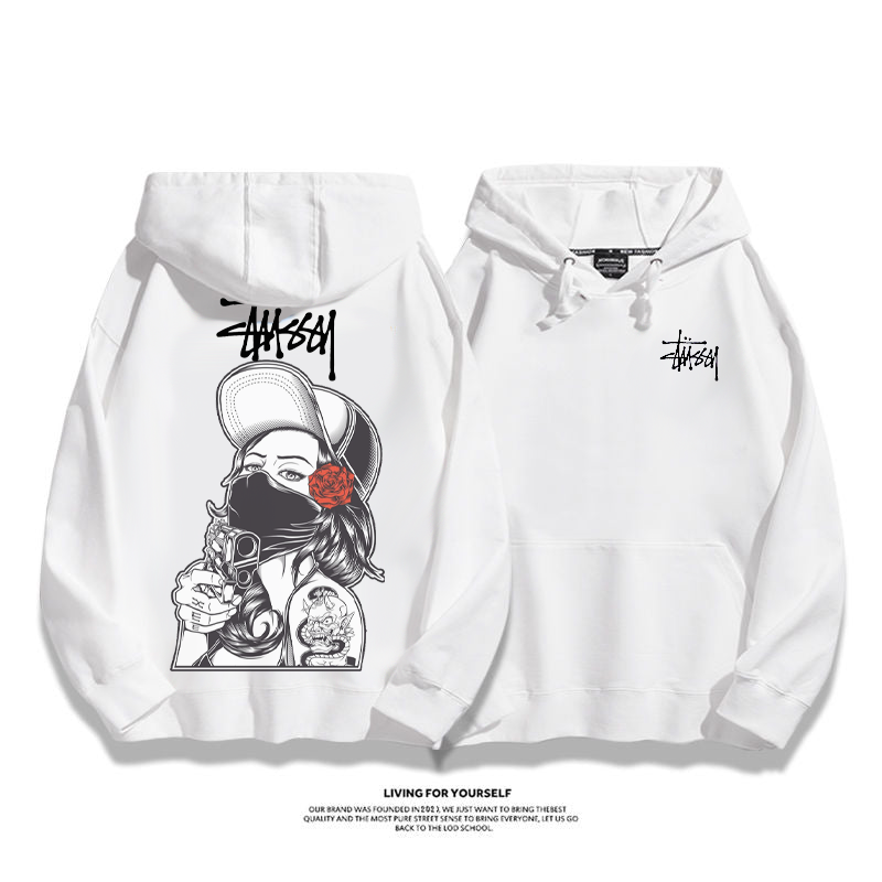 「私はあなたを見ています」ハイストリート風トレンド半袖