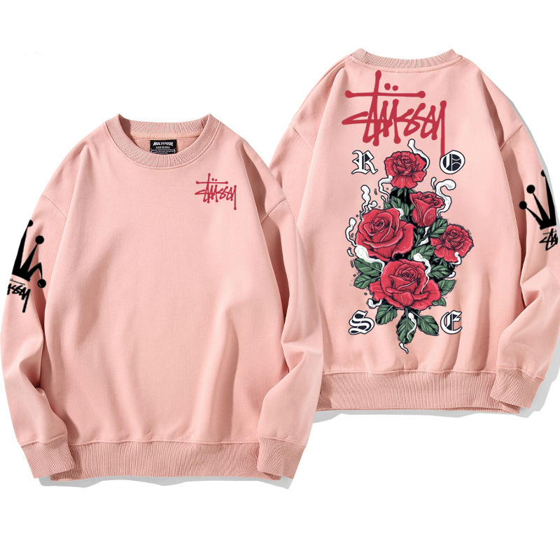 最終お値引き　美品　NEVADA STATE ピンク トレーナー レタリングロゴスウェットトレーナー 秋 冬[品番：SHNW0010121