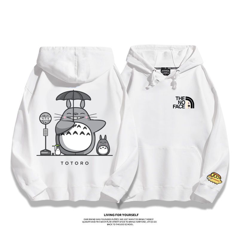 超人気 カートゥーン かわいい カップル フードなしパーカー