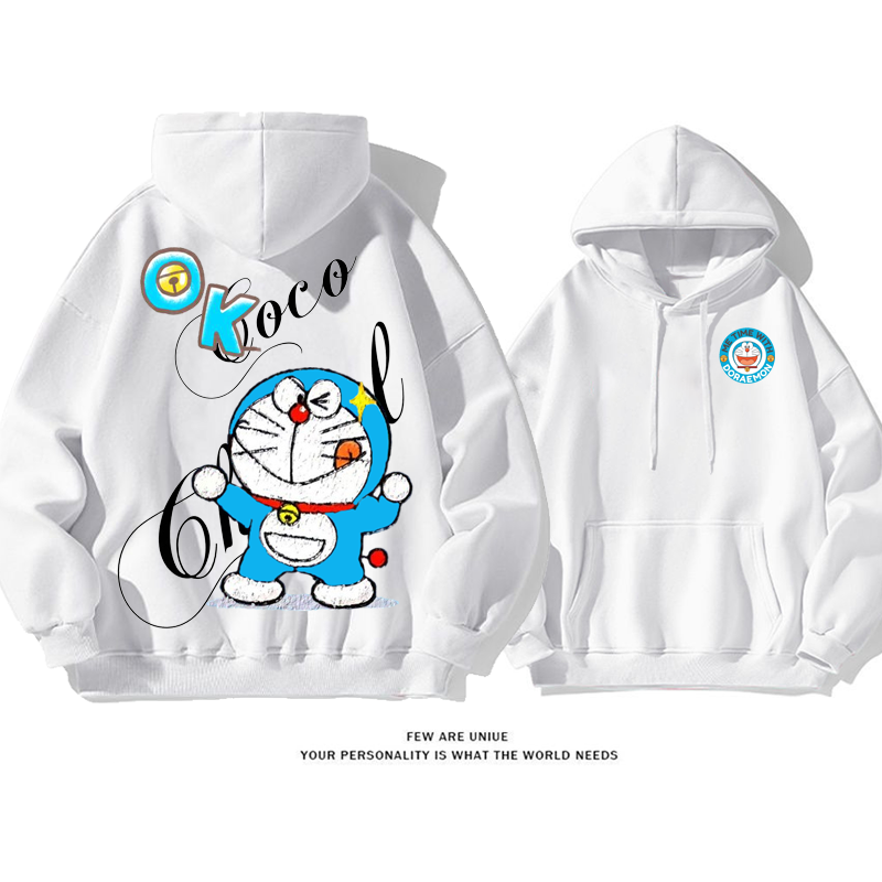 人気爆発青い猫“OK”カートゥーンファッションパーカー