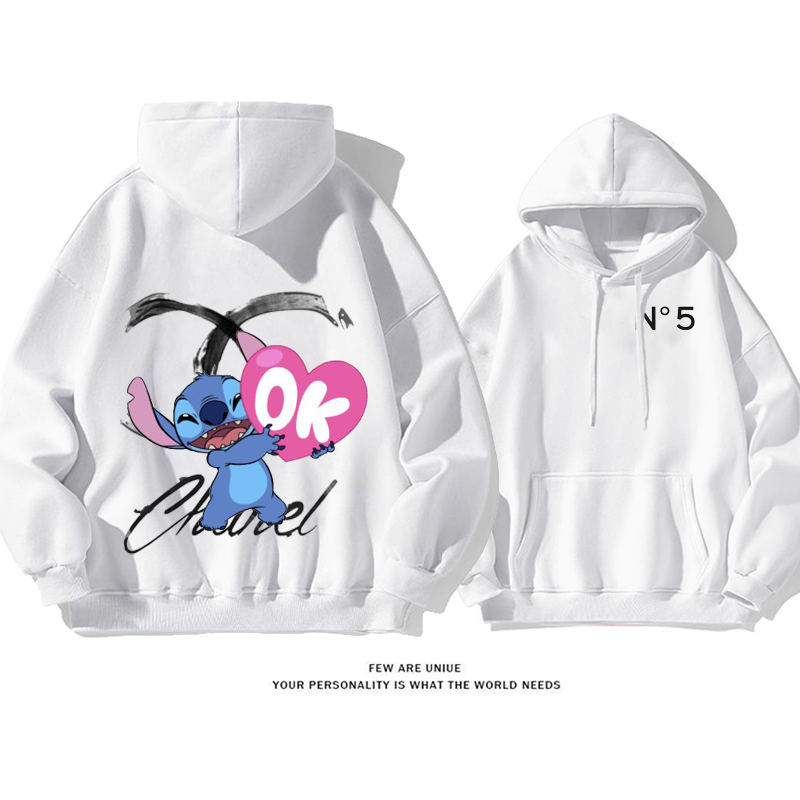 カートゥーン青い精霊人気爆発カジュアルファッションパーカー