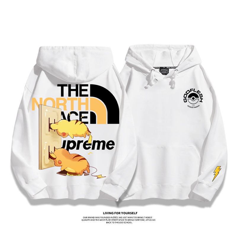 ユニークなデザイン 充電エルフ プリント柄フード付きパーカー