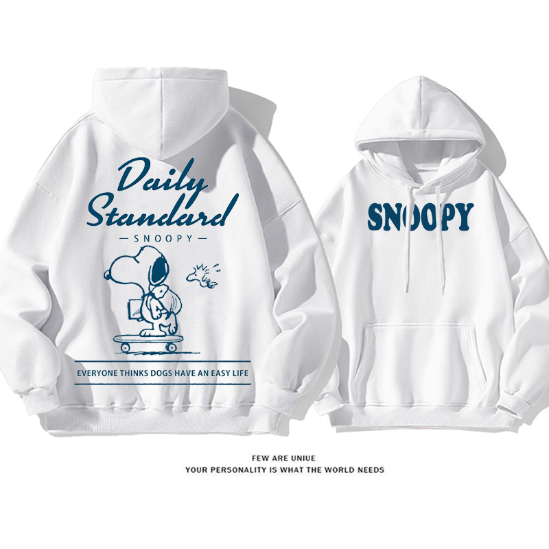 ハイファッションセンス プリント柄フード付きパーカー