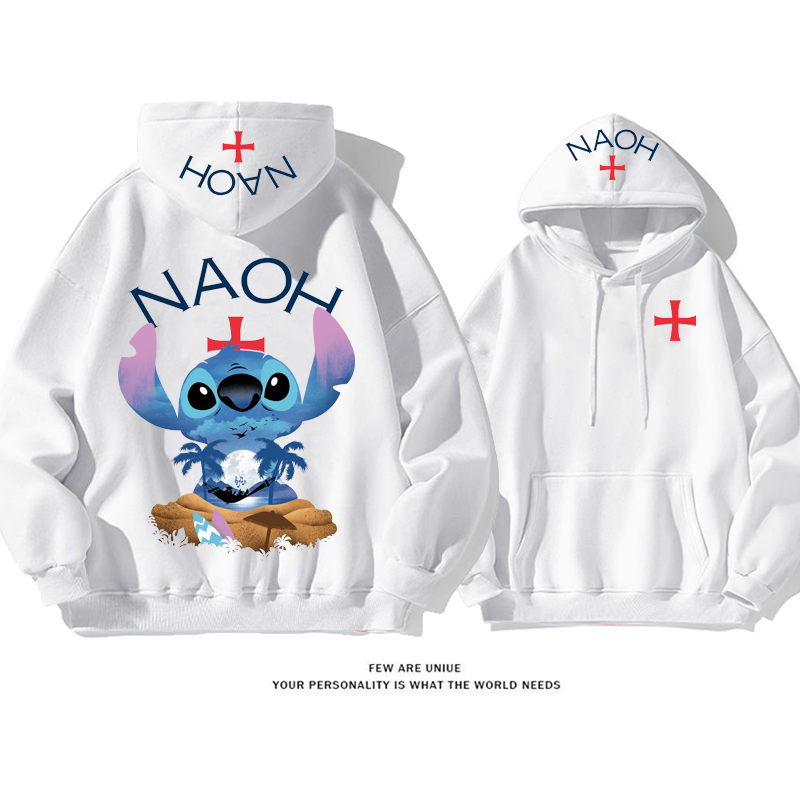 超人気ins映え着心地がよいデザイン性のある青い精霊ファッションパーカー