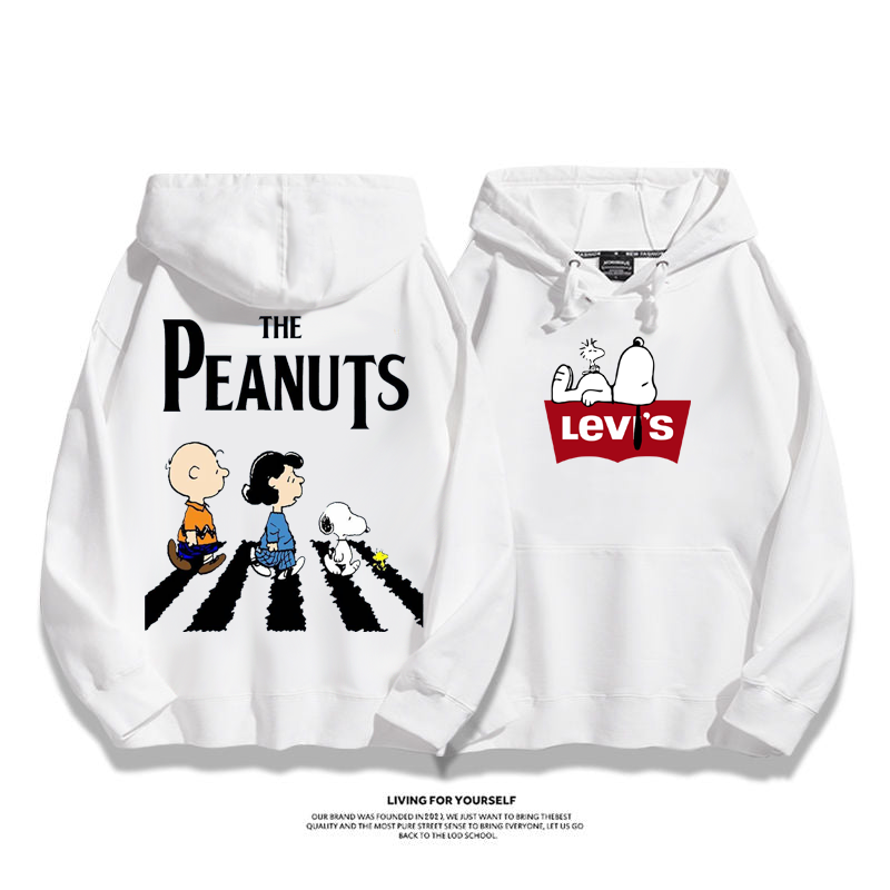 カジュアル  愛らしい動物  カップル  フード付きパーカー