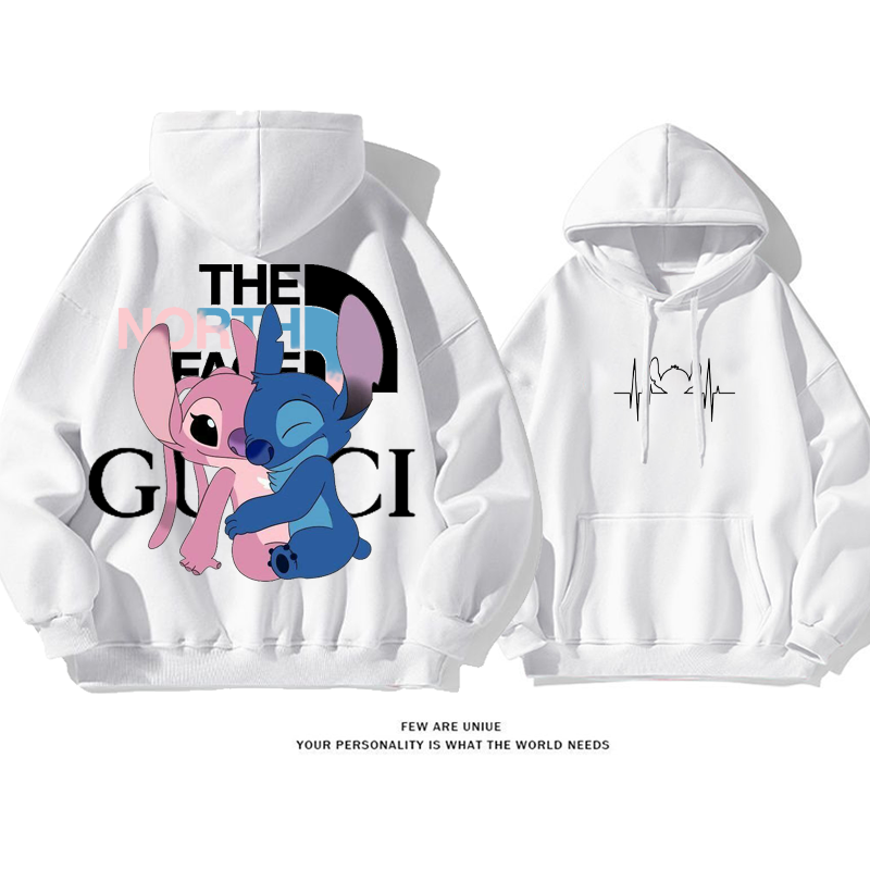 トレンドブランドカートゥーンカップル純粋な綿素材パーカー