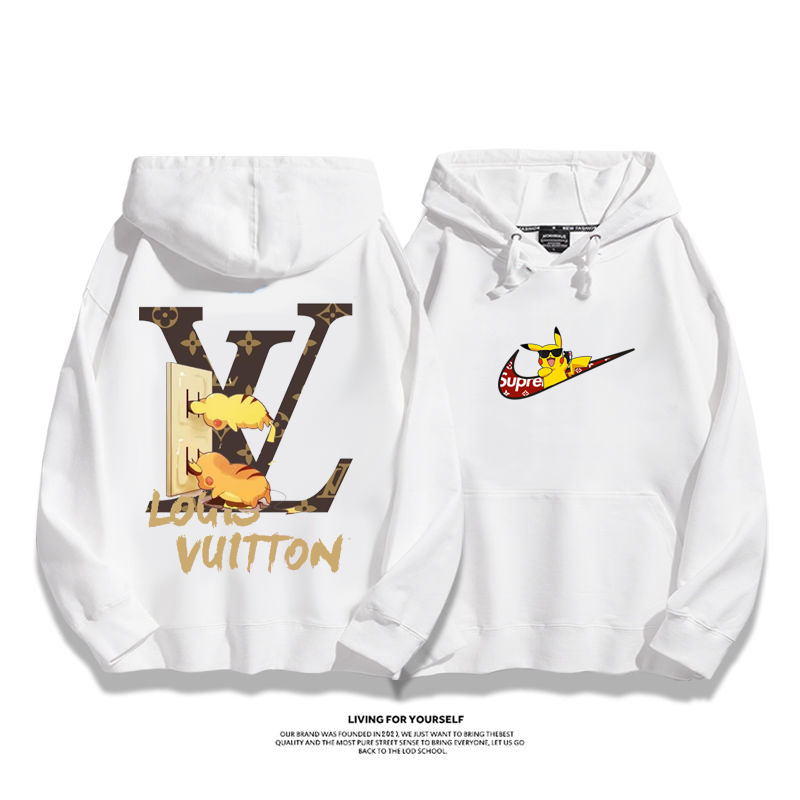 トレンドブランドカップルフード付きパーカー