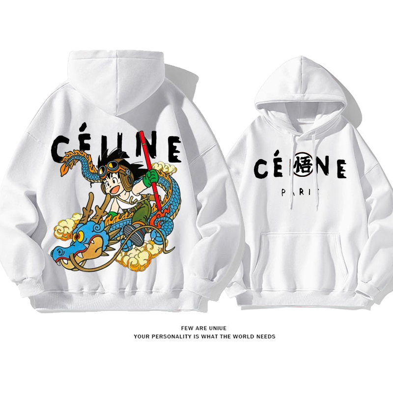 人気爆発少年は竜に乗ってデザイン性のあるアニメのファッションパーカー