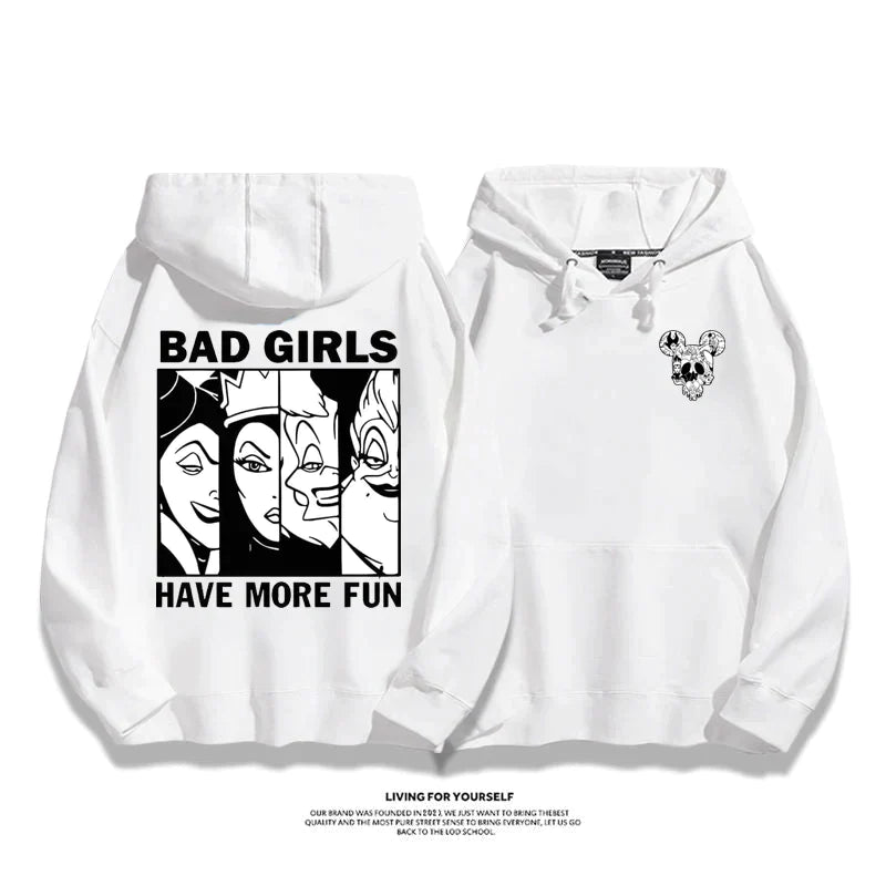 カートゥーンプリント柄カジュアル パーカー