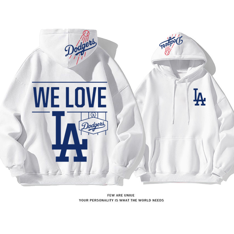 トレンドのカジュアルスポーツスタイル 野球チームプリント柄フード付きパーカー