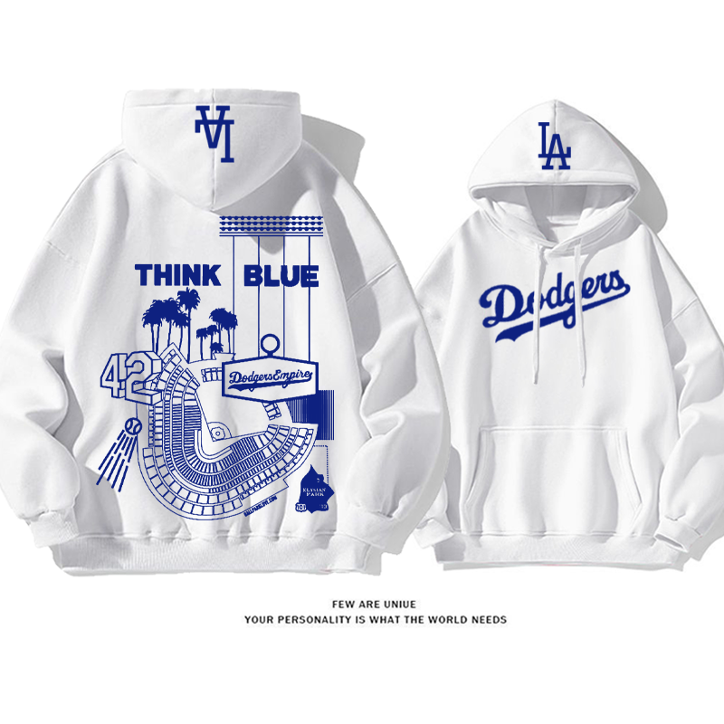 流行のファッション スポーティなスタイル プリント柄フード付きパーカー