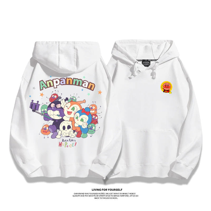 カジュアル カートゥーンカップルパーカー