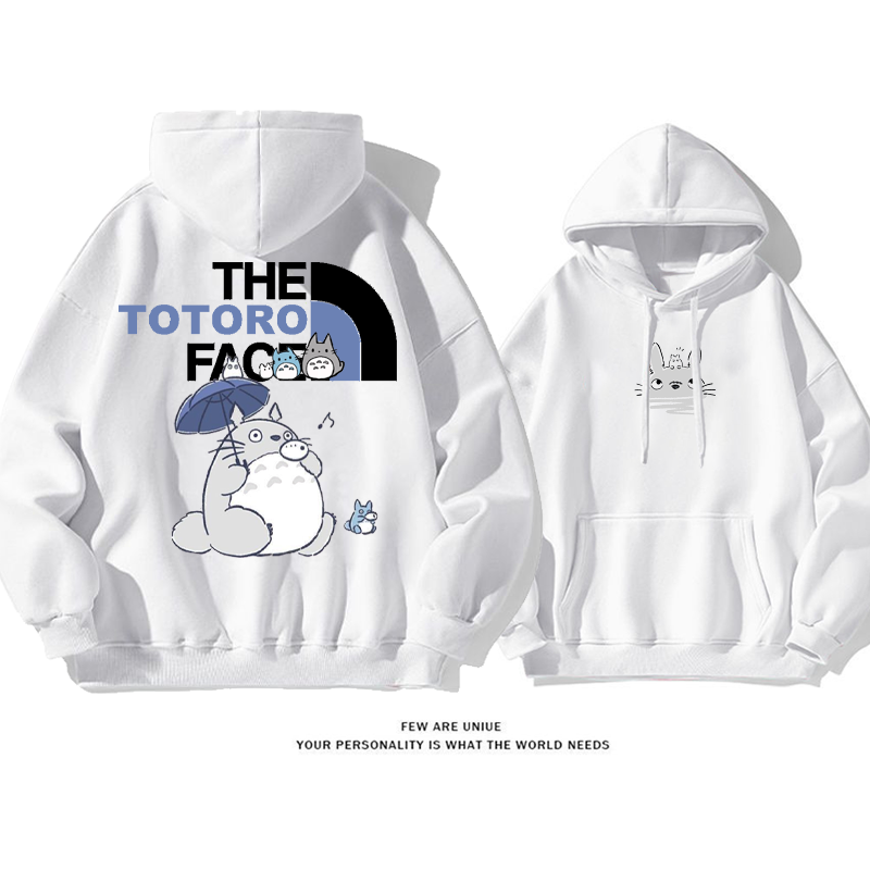 カジュアルカートゥーン可愛いプリント柄パーカー