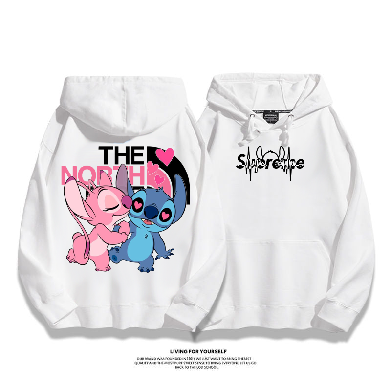 売れ筋モデル 2 つのかわいいアニメーション キャラクター プリント柄フード付きパーカー