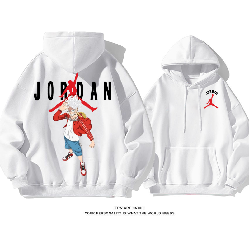 スポーツ風人気爆発白髪の少年アニメのファッションパーカー