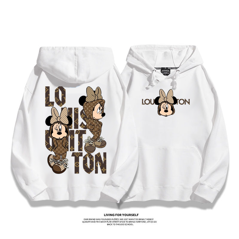 トレンドブランド超人気カートゥーンプリント柄パーカー