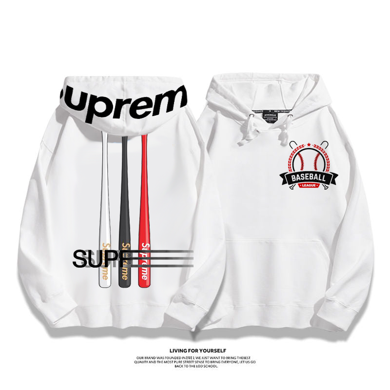 人気商品 野球 プリント柄 フード付きパーカー