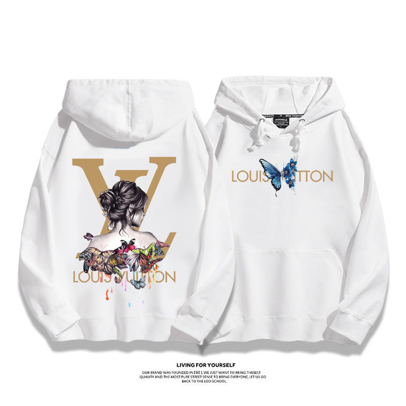 カジュアル アドバンスド 蝶 フード付きパーカー