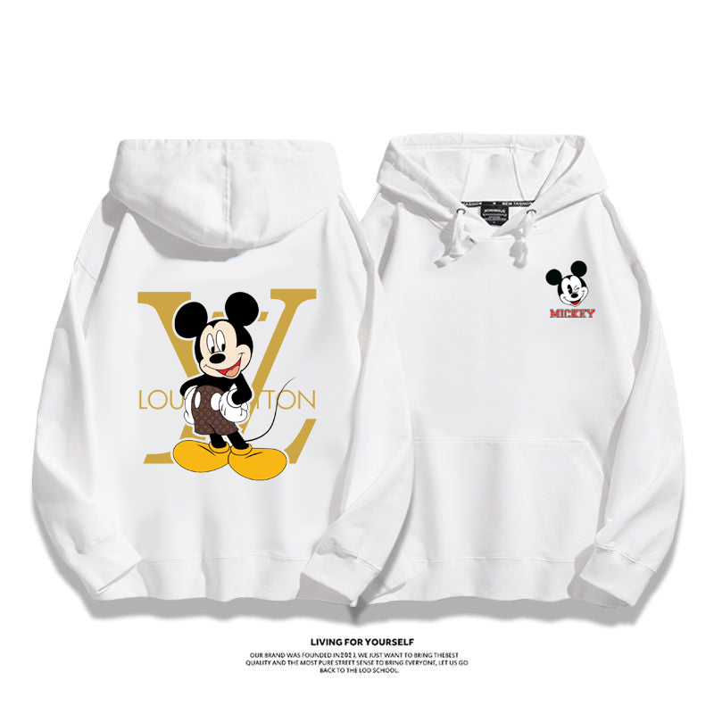 ins映え 愛らしい動物  カートゥーン プリント柄 フード付きパーカー