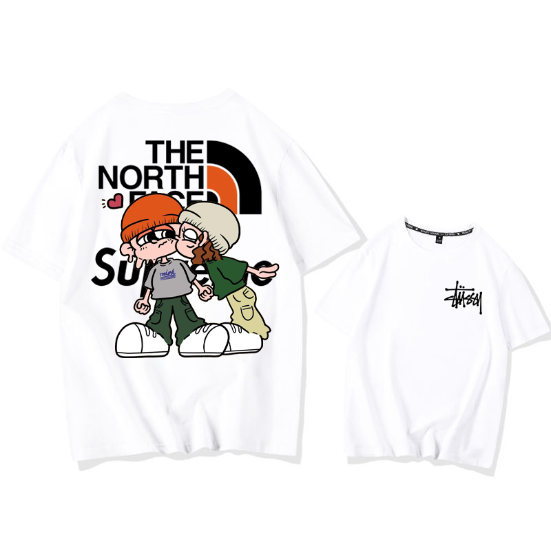 カートゥーン人気商品カップル 半袖シャツ